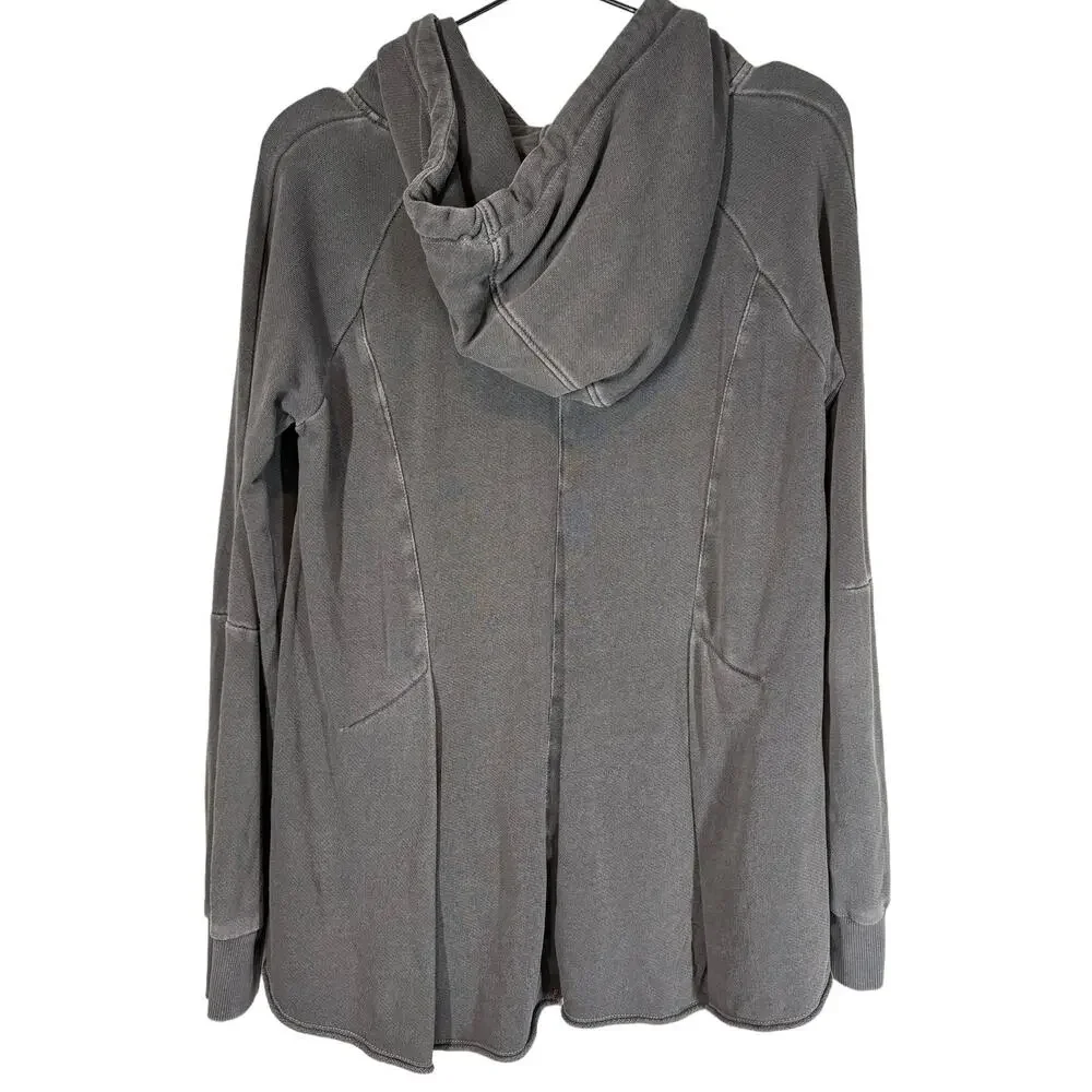 Anthropologie Pilcro Flynn Hoodie Charcoal Gray Hooded‎ Sweatshirt XS